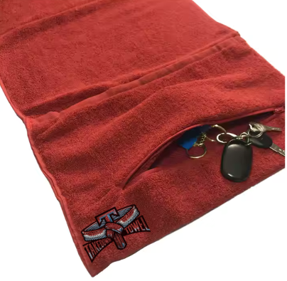 Takedown Towel – Ultra-Absorbent, Anti-Slip, Antimicrobial Gym & Fight Towel with oversized pocket